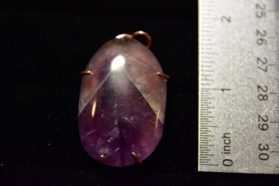 amethyst pend size