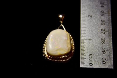 opal pendant size