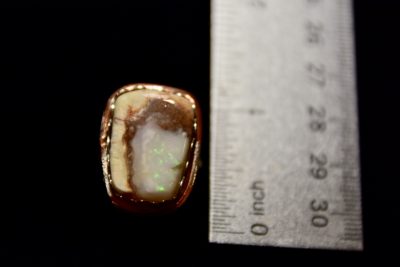 fire opal ring size
