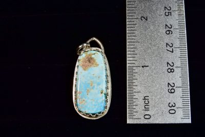 turquoise pend size