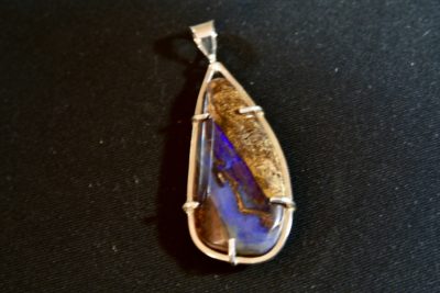 Australian Boulder opal pendant