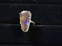 Australian Boulder Opal ring