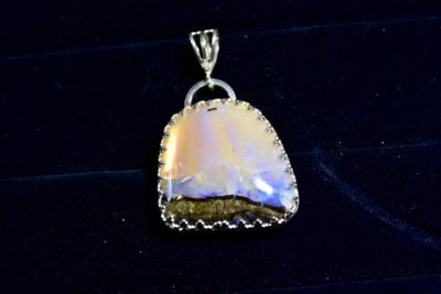 Australian Boulder Opal pendant